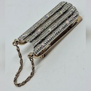 * Vintage Lady Remington Winter Sled Pin Brooch